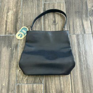 barbara milano blue leather purse NWT